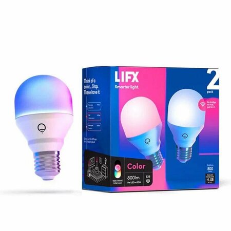 LIFX LED BULB A19 SMART 9W HB2L3A19C08E26U